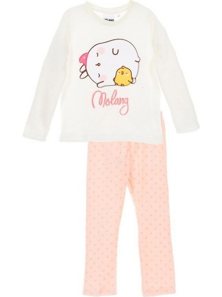Κοριτσιών Πιτζάμα χειμερινή fleece, Molang, Χρώμα Κρεμ-Ιβουαρ