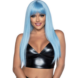 Long straight bang wig