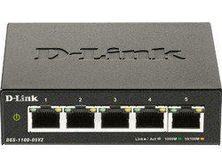 D-Link DGS-1100-05 V2 Managed L2 Switch με 5 Θύρες Ethernet 1Gbps