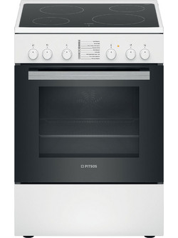 Pitsos Family PHC009120 Κουζίνα Ηλεκτρική 66lt με Κεραμικές Εστίες 60cm