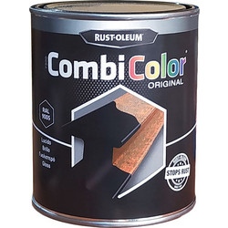 Rust-Oleum CombiColor Αντισκουριακό Μετάλλου 7300 Μαύρο Ral9005 Gloss 0.75lt