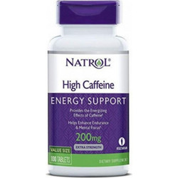 Natrol High Caffeine 200mg 100 Ταμπλέτες