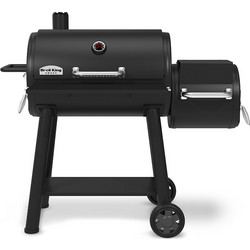 Broil King Offset 500 Μαντεμένια Ψησταριά Κάρβουνου Καπνιστήριο με Καπάκι και Ρόδες Επιφάνειας 81x49cm 958-050