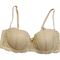 Minerva Σουτιέν με Ενίσχυση με Μπανέλα Cream 8021-443