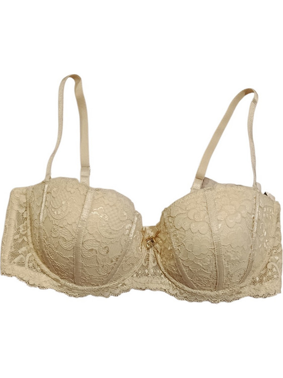 Minerva Σουτιέν με Ενίσχυση με Μπανέλα Cream 8021-443