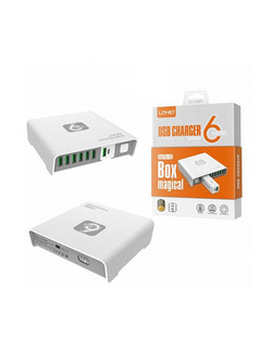Ldnio Box Power Bank 2600mAh με 6 Θύρες USB-A White