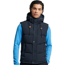 Superdry Adlts Everest Αμάνικο Ανδρικό Μπουφάν Μπλε M5011146A-98T