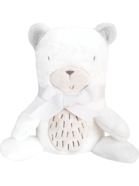 KikkaBoo 3D My Teddy Κουβέρτα Αγκαλιάς Fleece με Λούτρινο 75x100 Μπεζ