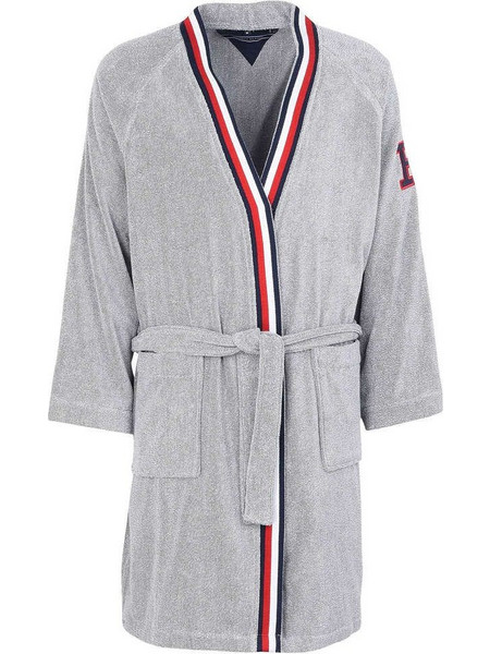 Tommy Hilfiger Μπουρνούζι 100% Βαμβακερό Γκρι