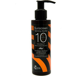 Rizes Crete Sunscreen Tanning Butter Γαλάκτωμα Μαυρίσματος Σώματος SPF10 150ml