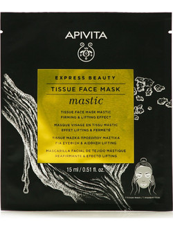 Apivita Mastic Tissue Sheet Μαύρη Μάσκα Προσώπου για Μαύρα Στίγματα & Αντιγήρανση 15ml