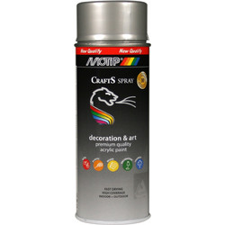 Motip Crafts Spray Σπρέι Βαφής RAL9006 Silver Gloss 400ml