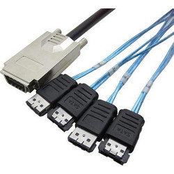 Mini SAS 34P SFF 8470 4x E SATA 7P INFINIBAND TO 4 ESATA 1M Cable