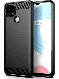 Vivid Carbon Silicone Realme C21 Θήκη Σιλικόνης Black (UNCAREALMEC21BK)