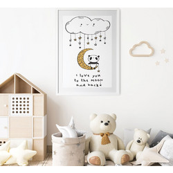 ΠΑΙΔΙΚΗ ΑΦΙΣΑ BABY PANDA 48270 (PVC/PLEXIGLASS ΑΣΠΡΗ ΚΟΡΝΙΖΑ ΜΕ ΠΛΑΙΣΙΟ) 20x30cm