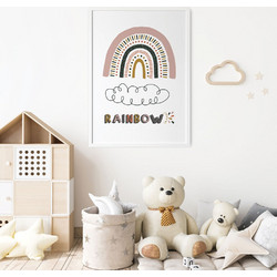 ΠΑΙΔΙΚΗ ΑΦΙΣΑ RAINBOW 2 48287 (PVC/PLEXIGLASS ΑΣΠΡΗ ΚΟΡΝΙΖΑ) 40x60cm