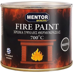 Mentor Fire Paint 700C Χρώμα Θερμοκρασίας Μαύρο 0.15lt