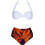 Gsecret Bikini Set με Ενίσχυση Floral Λευκό Πορτοκαλί C924-18420