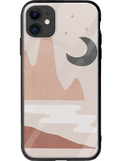 Θήκη Landscape Moon iPhone 11 Groove TPU (Tempered Glass και TPU)