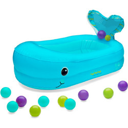 Infantino Tupsy Turvy Whale Bubble Ball Φουσκωτό Μπανάκι Μωρού Γαλάζιο
