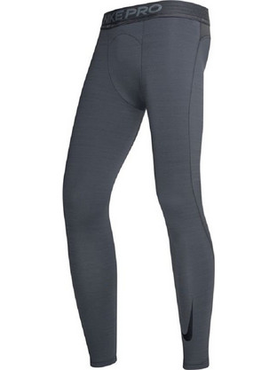 Nike Pro Warm Ανδρικό Κολάν Γκρι CU4961-068