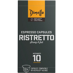 Dimello Κάψουλες Espresso Ristretto Συμβατές με Μηχανή Nespresso 10τμχ