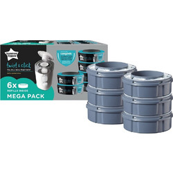 Tommee Tippee Twist and Click Ανταλλακτικές Σακούλες Για Κάδο Απόρριψης Πάνας 6τμχ