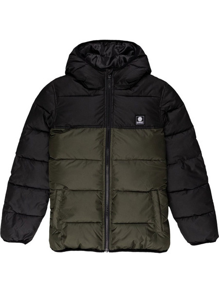 Element Παιδικό Μπουφάν Χειμωνιάτικο Puffer Αδιάβροχο Μαύρο Πράσινο Z2JKB3ELF1-1366