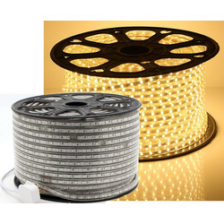 Ταινία LED 3000K μονής σειράς 60LED-SMD 5050 220V αδιάβροχη 1-100m