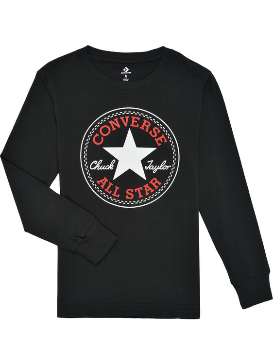 Converse Παιδικό T-Shirt Μακρυμάνικο Μαύρο 966243-023