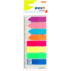 Σελιδοδείκτες Stickin Πλαστικοί neon 45 x 12cm (Σετ 8 x 25 φύλλων)