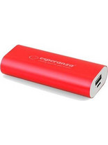 Esperanza Hadron Power Bank 4400mAh Red