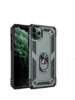 ΘΗΚΗ ARMOR RING BUCKLE KICKSTAND ΓΙΑ XIAOMI REDMI 9 - Πράσινο Σκούρο