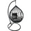 Woodwell Madrid Κρεμαστή Κούνια Φωλιά Wicker Μαύρη Ε6739,2