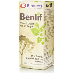 Bennett Benlif Φυτικό Σιρόπι για Παραγωγικό Βήχα και Ερεθισμένο Λαιμό για Ενήλικες 200ml