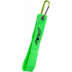 COMPASS 01575 Reflective pendant with carabiner (green)