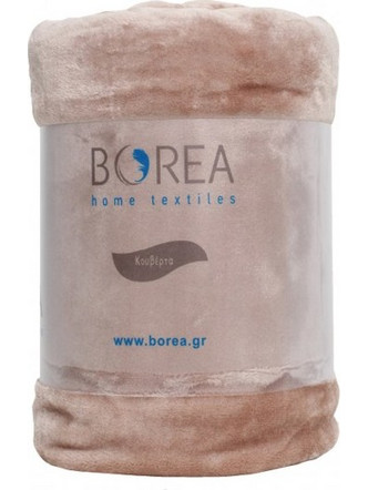 Κουβέρτα Βελουτέ Μονή Κ-4 Άμμου 150x220 Borea - Borea