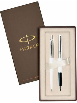 Parker Jotter Original White FP+ΒΡ Σετ Στυλό Διαρκείας 2τμχ 1171.6522.31