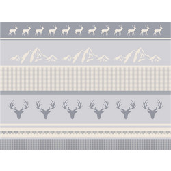 Contento Matteo Placemat Σουπλά Βινυλίου 40x30 - Deers on a Plain Blue