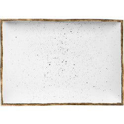 Πιατέλα ορθογώνια πορσελάνης 36x24cm Λευκό σειρά 360 LUKANDA Σετ 4 c420646