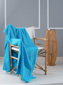 Ξενοδοχειακή Πετσέτα Πισίνας Vat Dyed 600gr 80x200cm Joli Τυρκουάζ