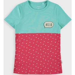 Name It Παιδικό T-Shirt Κοντομάνικο Τιρκουάζ Φούξια 13158864