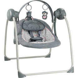 Bebe Stars Flora 2 in 1 Relax Μωρού Κούνια με Μουσική έως 9kg Γκρι 252-185
