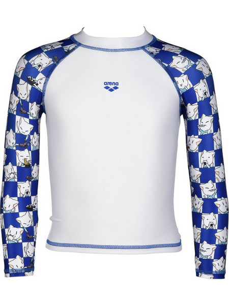 Arena Αντηλιακό UV Παιδικό Μαγιό Μπλούζα για Αγόρι Μπλε Λευκό 003589-810