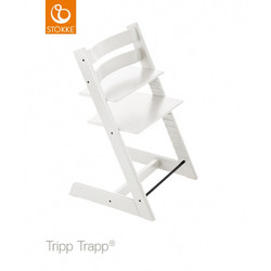 Stokke Tripp Trapp Καρεκλάκι Φαγητού Ξύλινο White