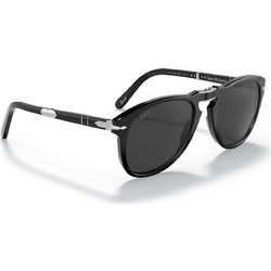 Persol PO0714S 95/48 Ανδρικά Γυαλιά Ηλίου Aviator Κοκάλινα Μαύρα με Γκρι Polarized Φακό