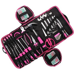 SIXTOL Tool set HOME PINK BAG 120pcs (SX3021)
