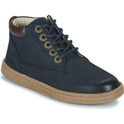 Kickers Tackland Παιδικά Μποτάκια Μπλε Δερμάτινα με Φερμουάρ 785323-30-10