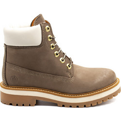 Lumberjack Γυναικεία Αρβυλάκια Suede Μπεζ με Χοντρό Χαμηλό Τακούνι SW50501006D01-M0750