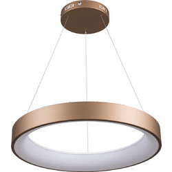 Φωτιστικό οροφής πλαφονιέρα salem led cct 105w 12075lm 120 ac 220-240v φ60cm χαλκινό